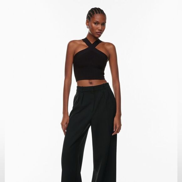 Aritzia Sculpt Knit Criss Cross Cropped Tank - size xxs - Picture 5 of 7